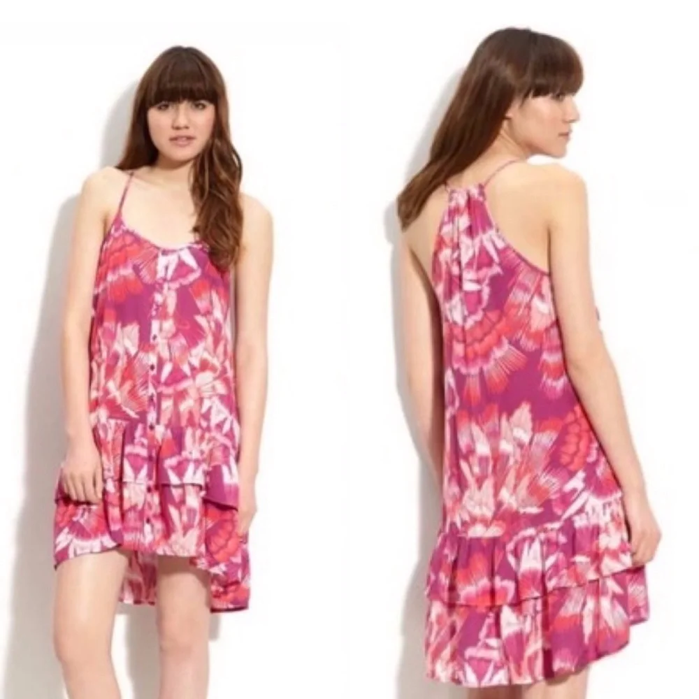 NWT Free People Vibrant Floral Print Dress S
